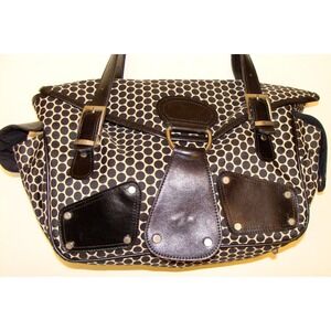 MIA BOSSI MARIA BLACK DIAPER LARGE BAG PURSE